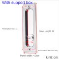 Toilet Sliding Door Lock Invisible Simple Wooden Door Double-Sided Lock GO-SY4